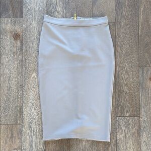 Cream Pencil Skirt Size S